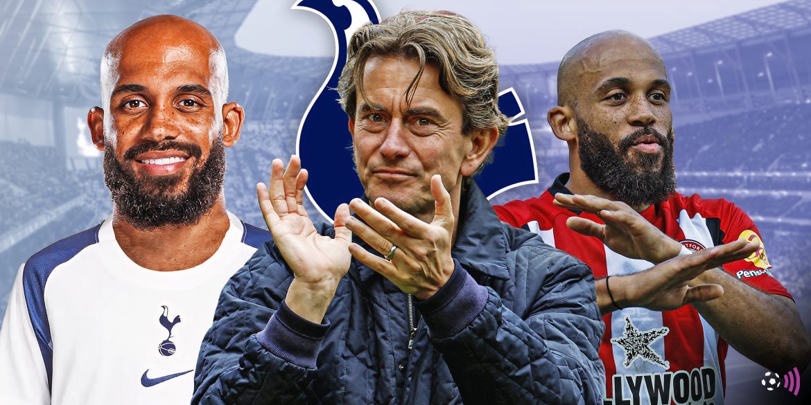 Levy in talks to break Spurs' transfer record to sign Frank's new Mbeumo