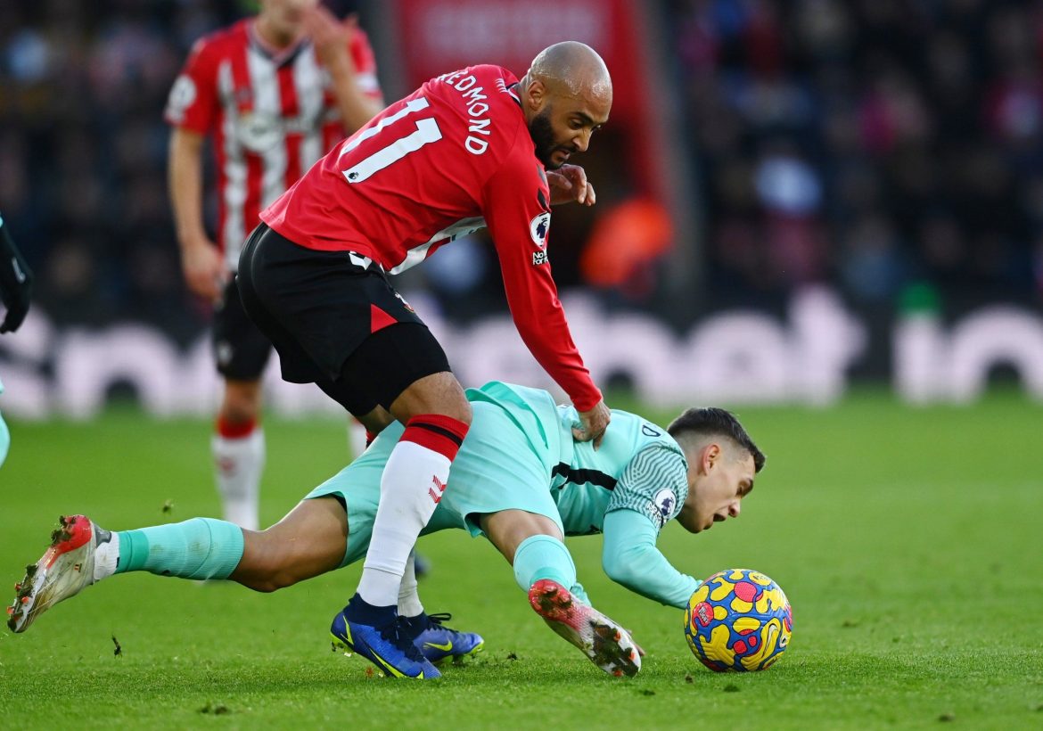 Redmond breaks assist record v Brighton